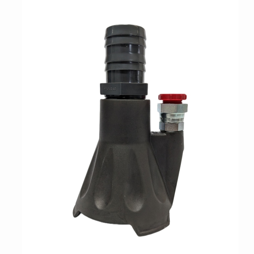 Venturi Injector, nozzle to flush waste water out of a blocked pipe, die-cast aluminium, 1/2" 