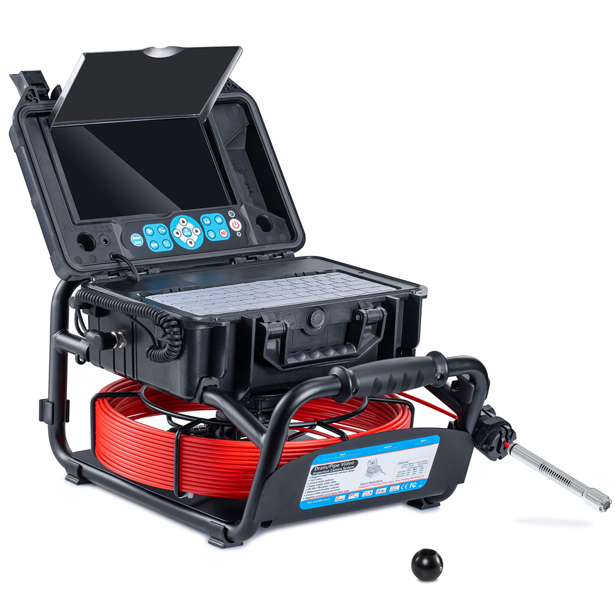 Pipe Inspection Camera AHD 18 mm Self-Levelling With 512Hz Transmitter